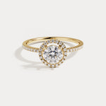 Lab Grown Diamond Halo Promise Ring - Rings