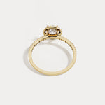 Lab Grown Diamond Halo Promise Ring - Rings
