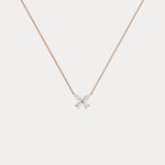 0.5CTW Lab Grown Diamond Butterfly Necklace In 14K Solid Gold/Platinum - Necklaces