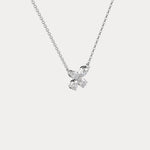 0.5CTW Lab Grown Diamond Butterfly Necklace In 14K Solid Gold/Platinum - Necklaces