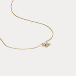 0.5CTW Lab Grown Diamond Butterfly Necklace In 14K Solid Gold/Platinum - Necklaces
