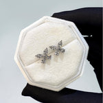 1CTW Lab Grown Diamond Butterfly Stud Earring - Earrings