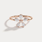 0.51CTW Lab Grown Diamond Floral Ring - Rings