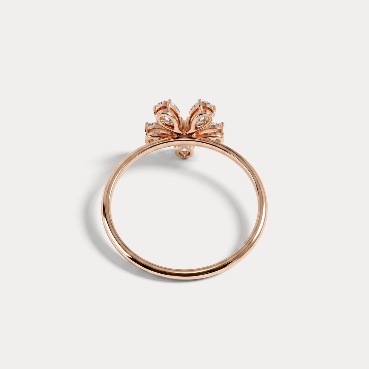 0.51CTW Lab Grown Diamond Floral Ring - Rings