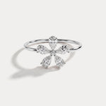 0.51CTW Lab Grown Diamond Floral Ring - Rings