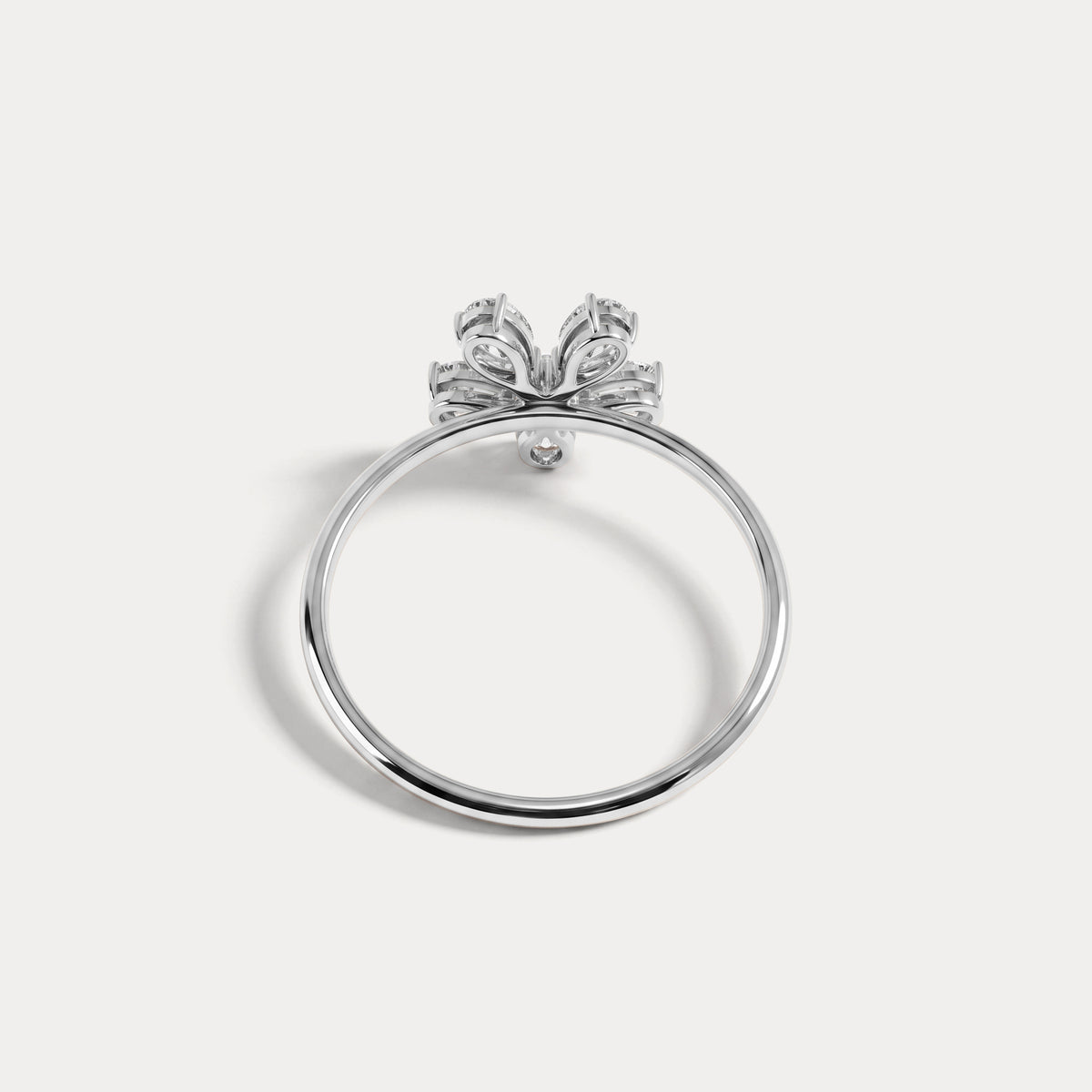0.51CTW Lab Grown Diamond Floral Ring - Rings