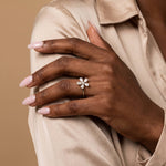 0.51CTW Lab Grown Diamond Floral Ring - Rings