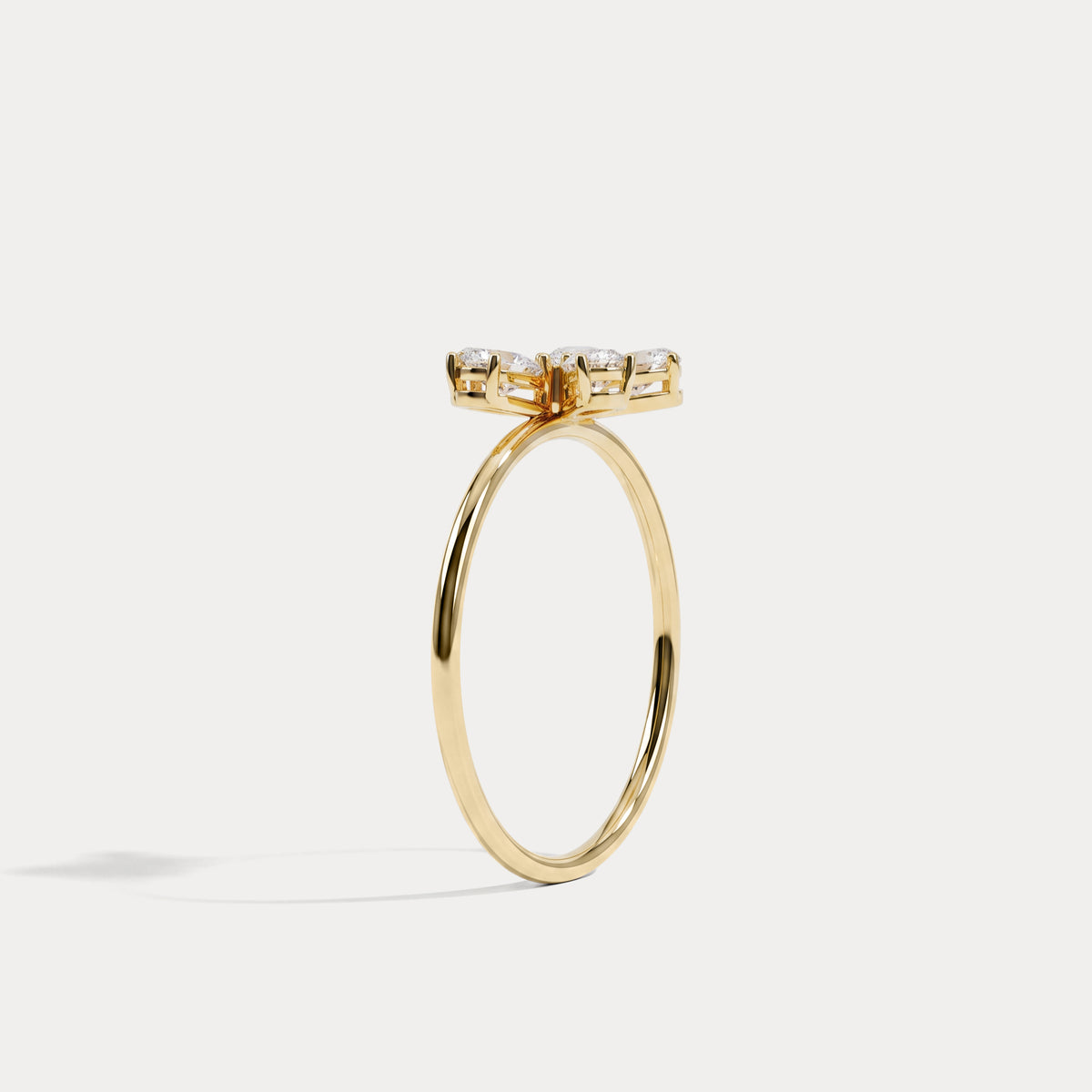 0.51CTW Lab Grown Diamond Floral Ring - Rings