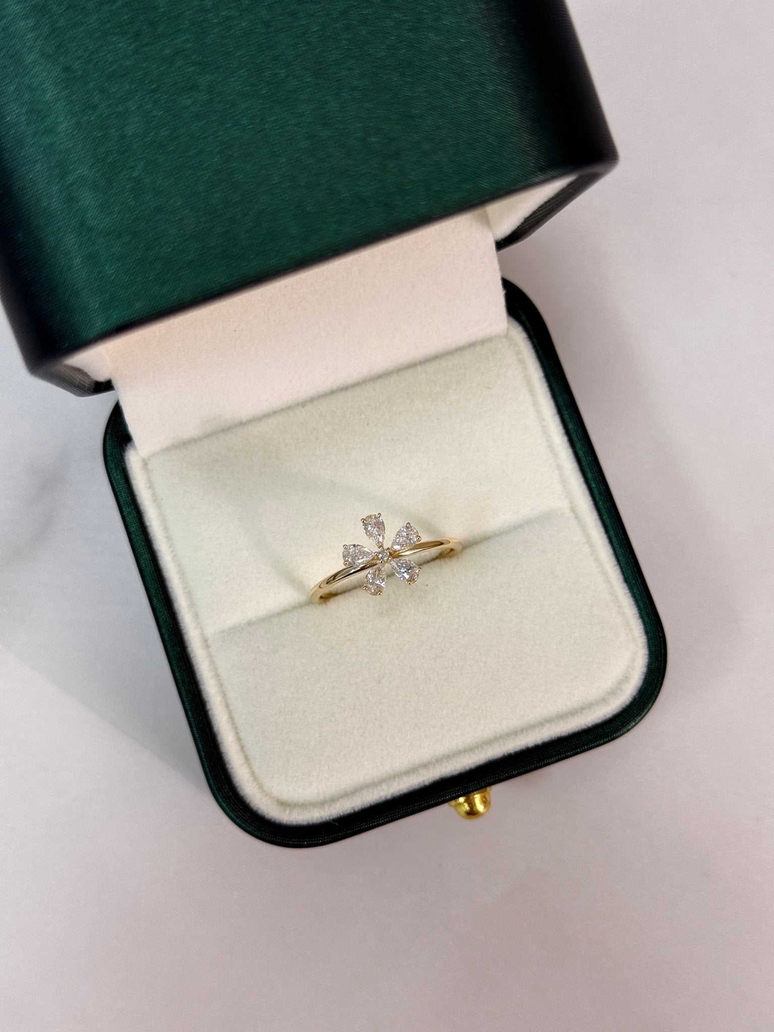 0.51CTW Lab Grown Diamond Floral Ring - Rings