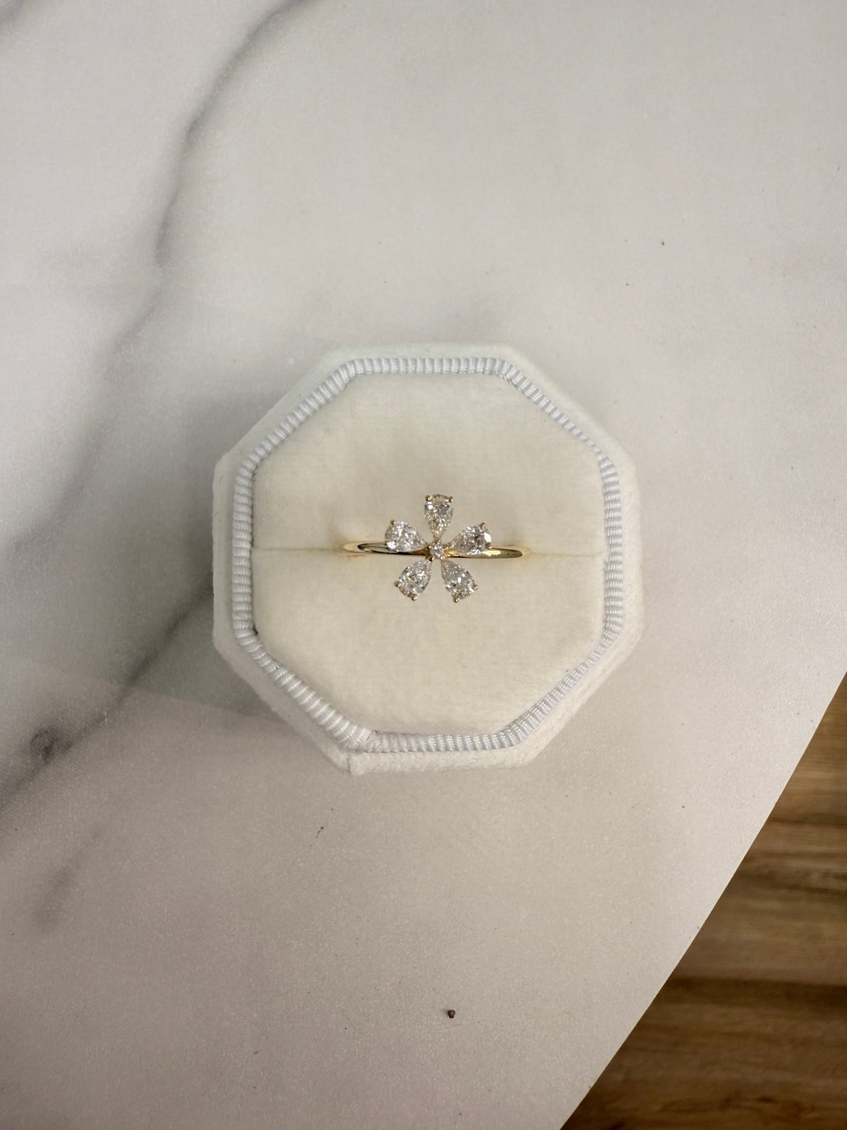 0.51CTW Lab Grown Diamond Floral Ring - Rings