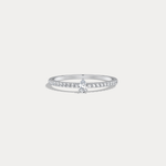 Petite Pear Lab Diamond Pavé Ring in 14K Gold/Platinum - Rings