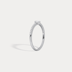 Petite Pear Lab Diamond Pavé Ring in 14K Gold/Platinum - Rings