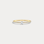 Petite Pear Lab Diamond Pavé Ring in 14K Gold/Platinum - Rings