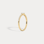 Petite Pear Lab Diamond Pavé Ring in 14K Gold/Platinum - Rings