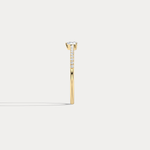Petite Pear Lab Diamond Pavé Ring in 14K Gold/Platinum - Rings