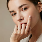 Petite Pear Lab Diamond Pavé Ring in 14K Gold/Platinum - Rings
