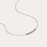 Seven - Stone Round Lab - Grown Diamond Bar Necklace in 14K Gold/Platinum - Necklaces