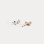 Toi et Moi Pear & Emerald Lab-Grown Diamond Stud Earrings - Earrings