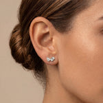 Toi et Moi Pear & Emerald Lab-Grown Diamond Stud Earrings - Earrings