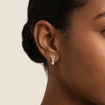Geometric Mixed-Cut Lab-Grown Diamond Stud Earrings - Earrings