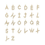 Sterling Silver Initial Letter Necklace – Bubble Pendant - Necklaces