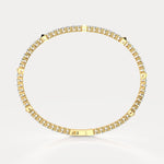4.73CTW Lab - grown Diamond Flexible Bangle Bracelets in 14K Solid Gold - Bracelets