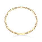 4.30CTW DEW Moissanite Flexible Tennis Bracelets - 