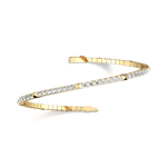 4.30CTW DEW Moissanite Flexible Tennis Bracelets - 