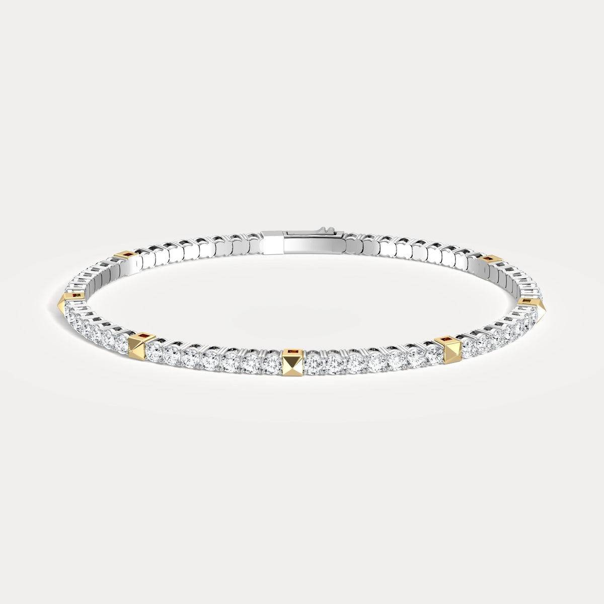 4.73CTW Lab - Grown Diamond Flexible Bracelets in 925 Sterling Silver - Bracelets