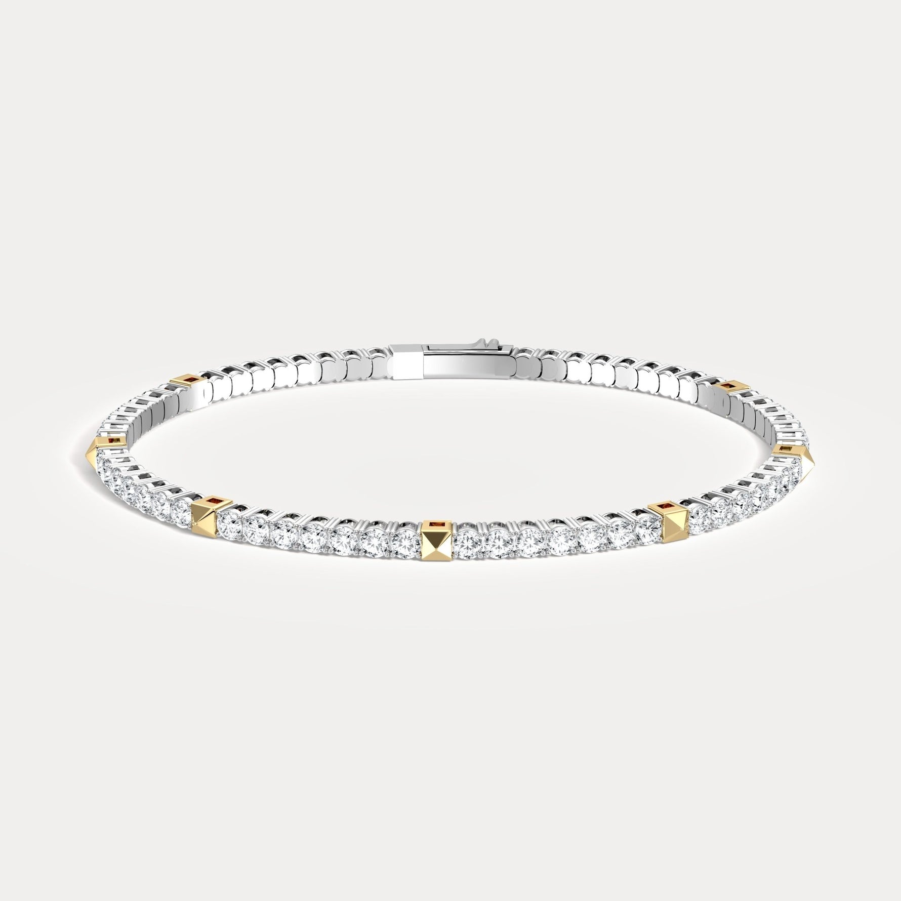 4.73CTW Lab - Grown Diamond Flexible Bracelets in 925 Sterling Silver - Bracelets
