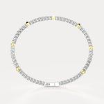 4.73CTW Lab - Grown Diamond Flexible Bracelets in 925 Sterling Silver - Bracelets