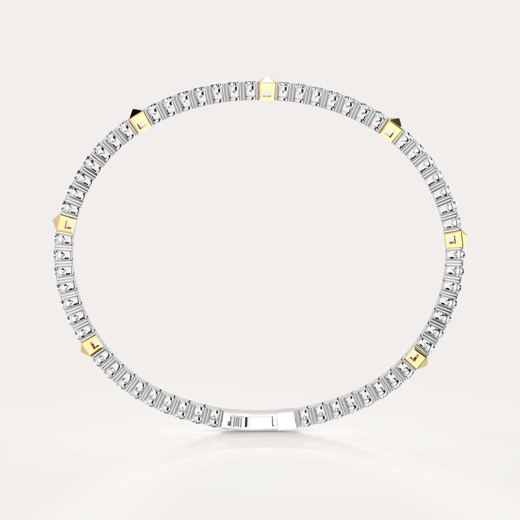 4.73CTW Lab - Grown Diamond Flexible Bracelets in 925 Sterling Silver - Bracelets