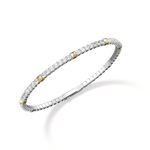 4.30CTW DEW Moissanite Flexible Tennis Bracelets - 