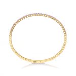 Lab - Grown Sapphire Flexible Bangle Bracelet - Bracelets