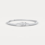 3Carat Lab - Grown Diamond Tennis Bracelet in 14K Gold/Platinum – Classic & Timeless - Bracelets