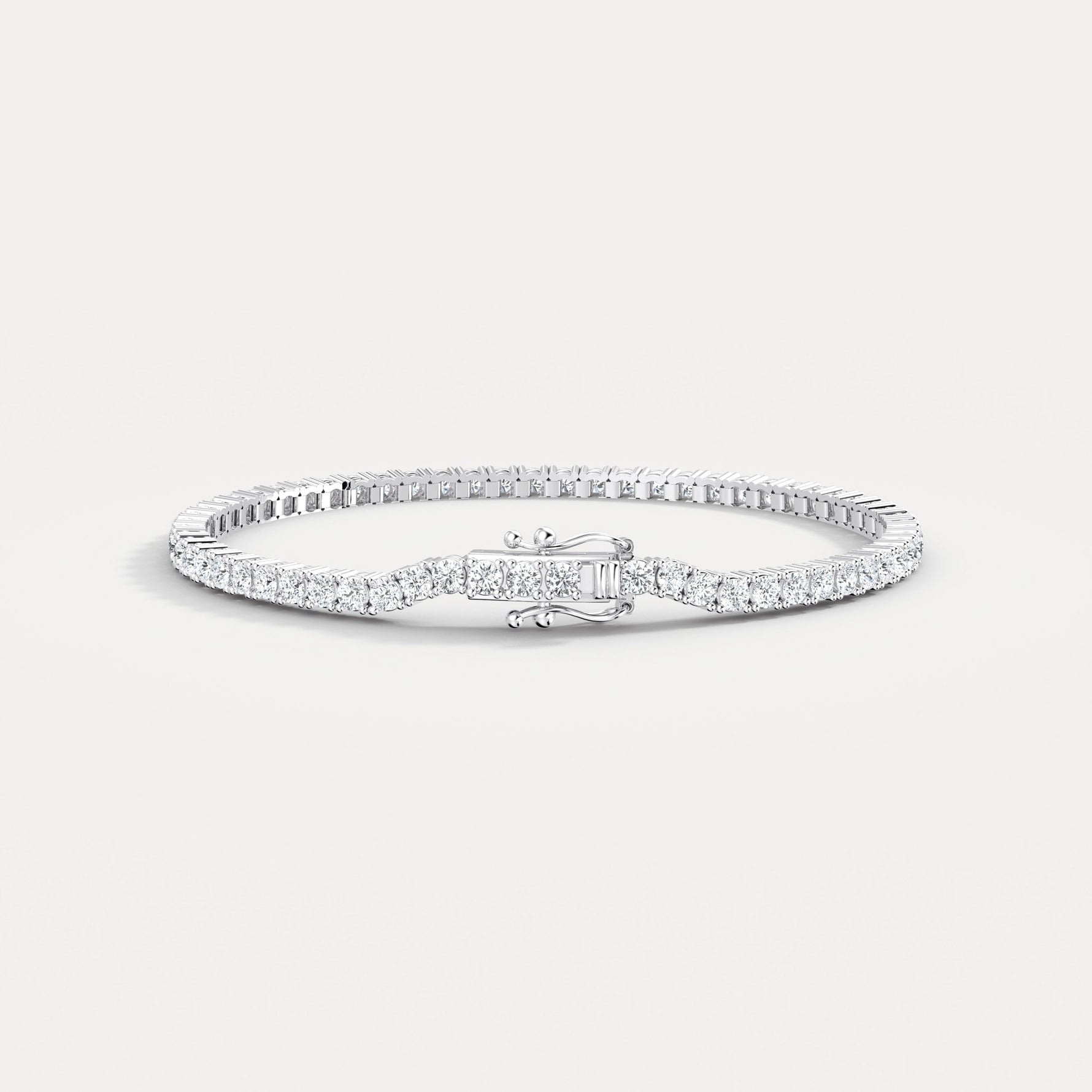3Carat Lab - Grown Diamond Tennis Bracelet in 14K Gold/Platinum – Classic & Timeless - Bracelets