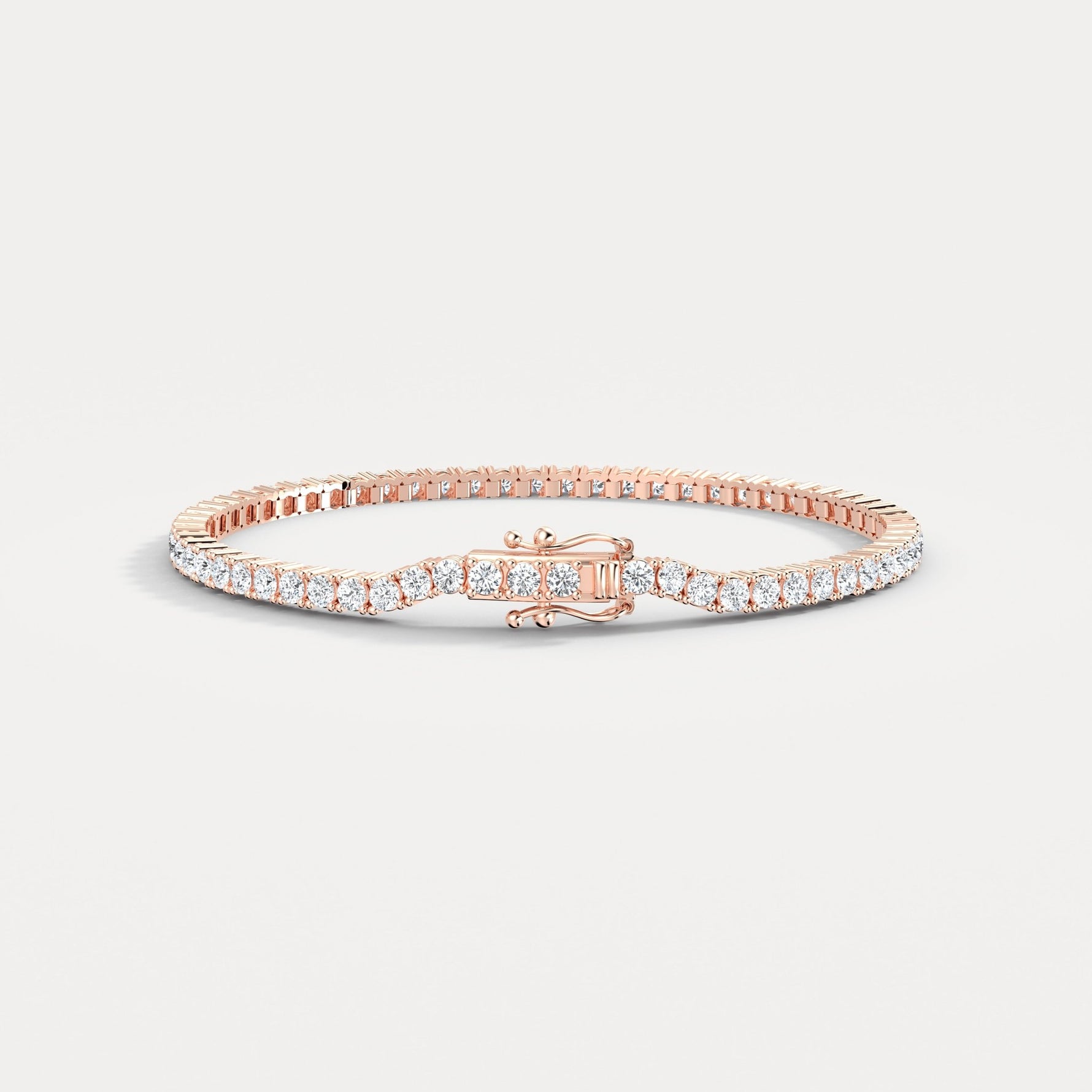 3Carat Lab - Grown Diamond Tennis Bracelet in 14K Gold/Platinum – Classic & Timeless - Bracelets