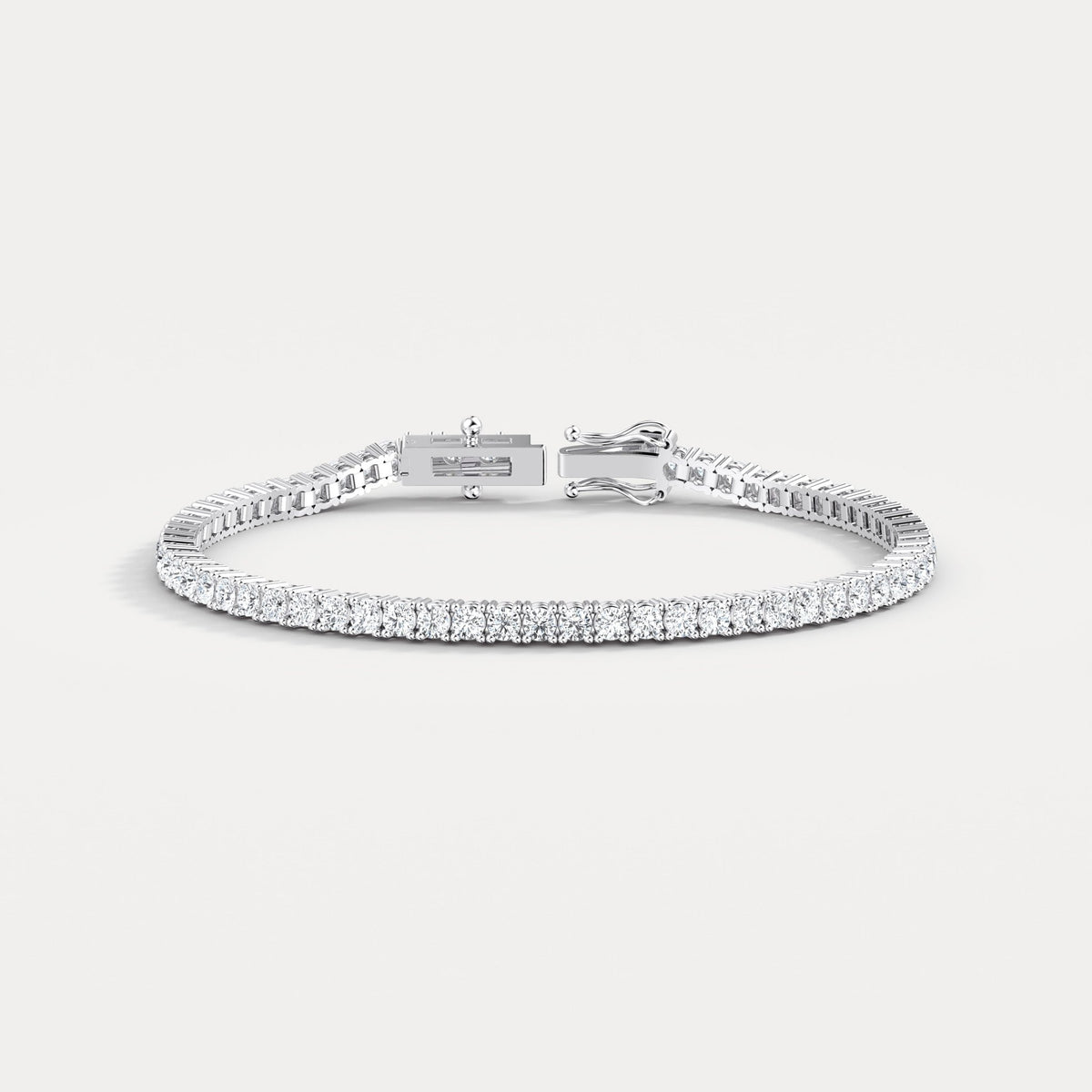3Carat Lab - Grown Diamond Tennis Bracelet in 14K Gold/Platinum – Classic & Timeless - Bracelets
