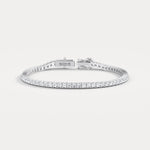 3Carat Lab - Grown Diamond Tennis Bracelet in 14K Gold/Platinum – Classic & Timeless - Bracelets