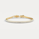 3Carat Lab - Grown Diamond Tennis Bracelet in 14K Gold/Platinum – Classic & Timeless - Bracelets