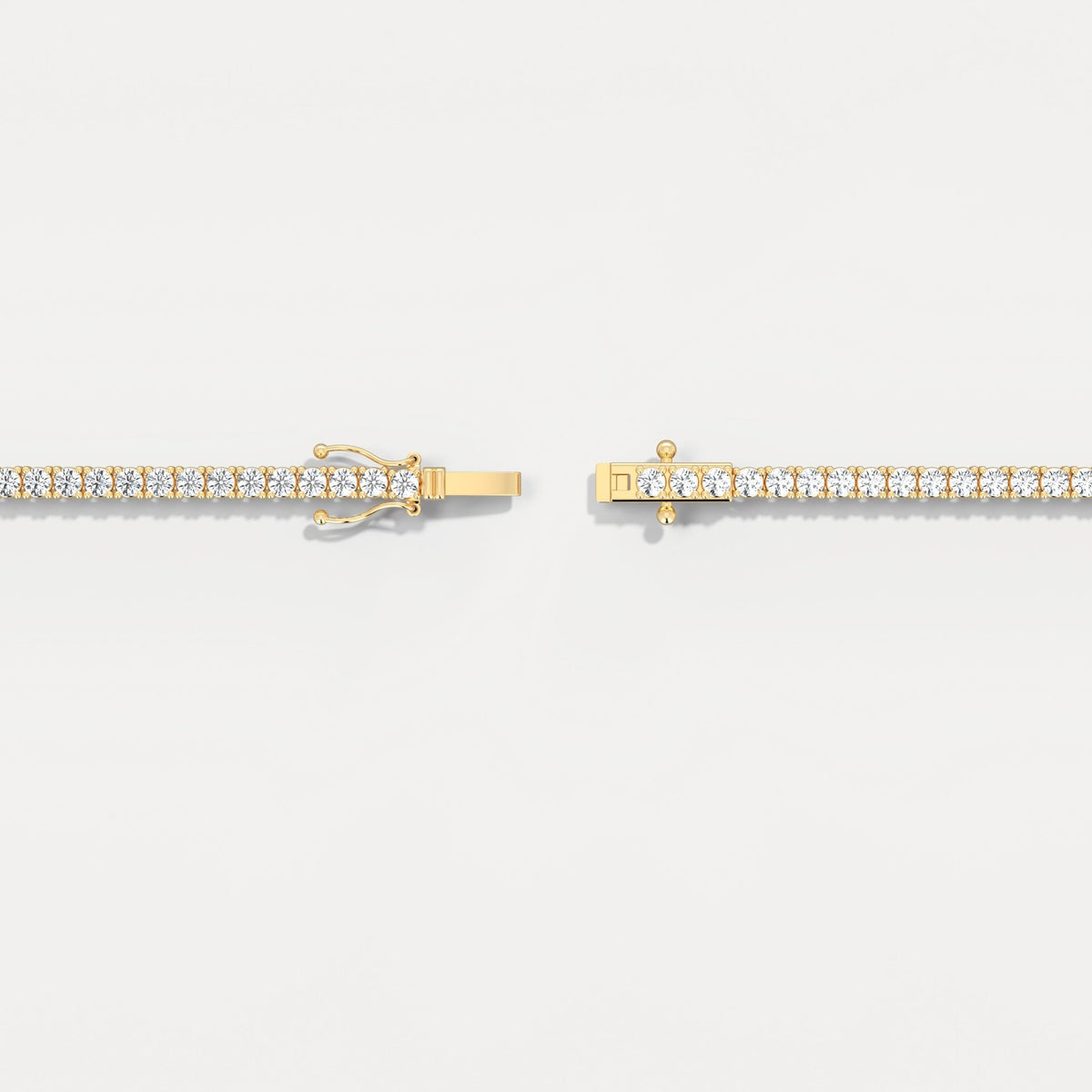 3Carat Lab - Grown Diamond Tennis Bracelet in 14K Gold/Platinum – Classic & Timeless - Bracelets