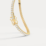 3Carat Lab - Grown Diamond Tennis Bracelet in 14K Gold/Platinum – Classic & Timeless - Bracelets
