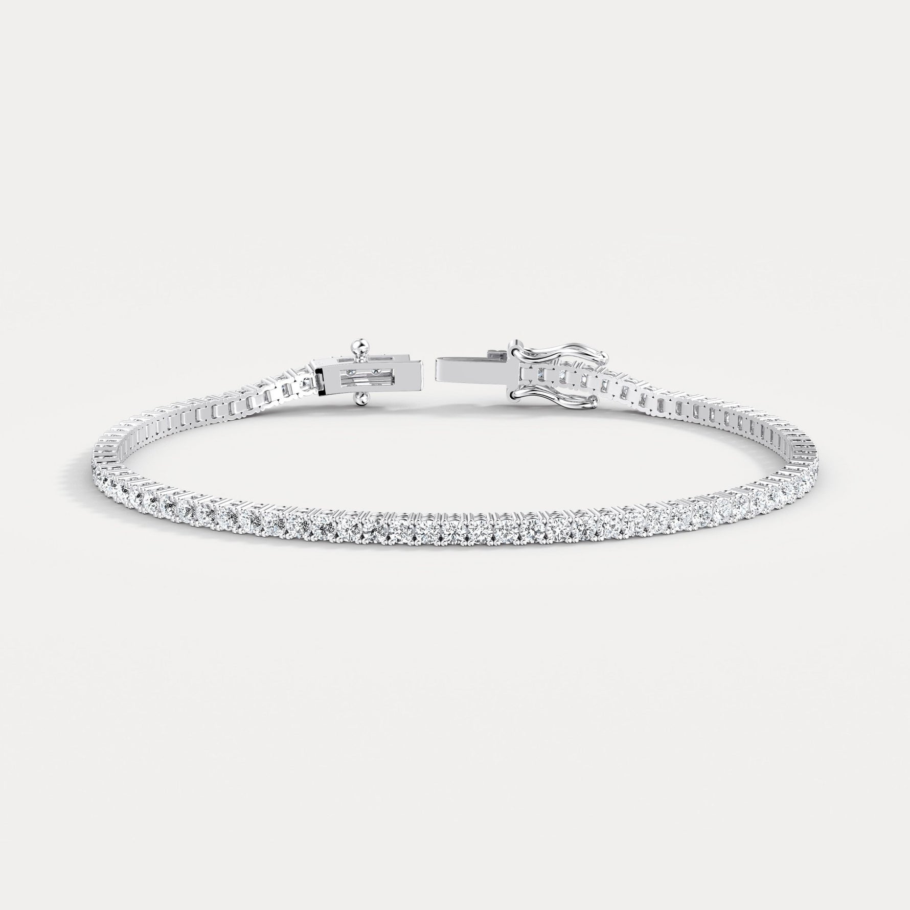 3 Carat Lab - Grown Diamond Tennis Bracelet in 14K Gold/Platinum – Classic & Timeless - Bracelets
