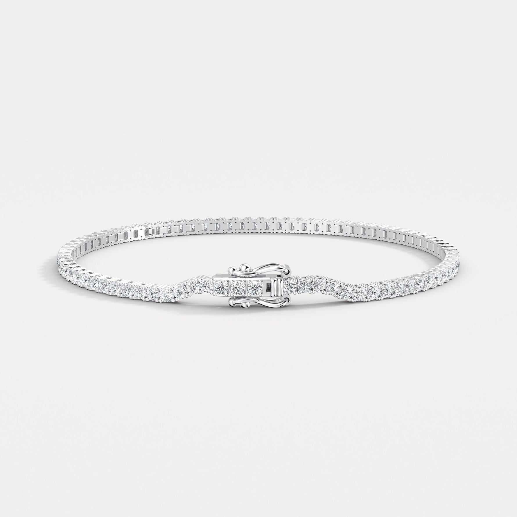 3 Carat Lab - Grown Diamond Tennis Bracelet in 14K Gold/Platinum – Classic & Timeless - Bracelets