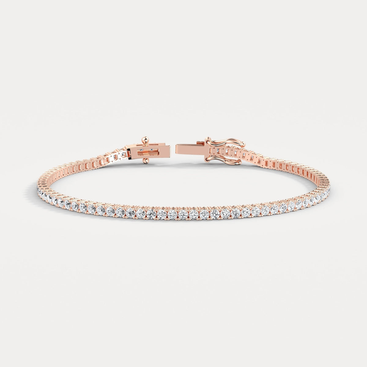 3 Carat Lab - Grown Diamond Tennis Bracelet in 14K Gold/Platinum – Classic & Timeless - Bracelets