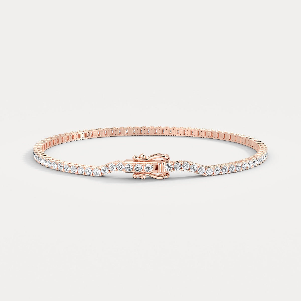 3 Carat Lab - Grown Diamond Tennis Bracelet in 14K Gold/Platinum – Classic & Timeless - Bracelets