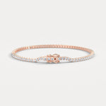 3 Carat Lab - Grown Diamond Tennis Bracelet in 14K Gold/Platinum – Classic & Timeless - Bracelets