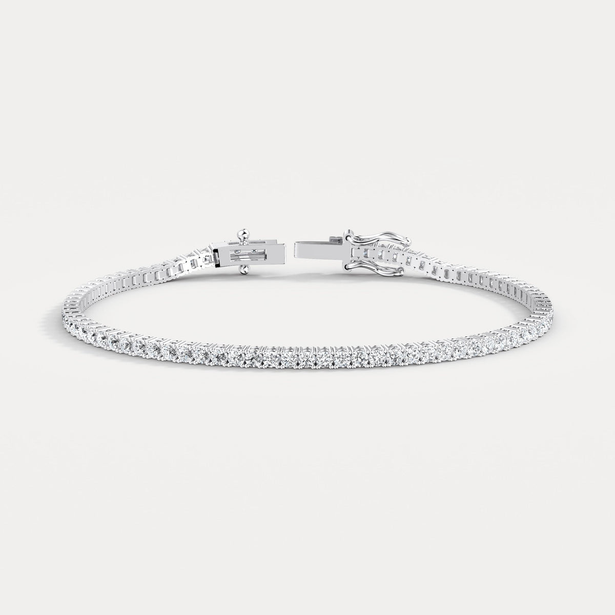 3 Carat Lab - Grown Diamond Tennis Bracelet in 14K Gold/Platinum – Classic & Timeless - Bracelets