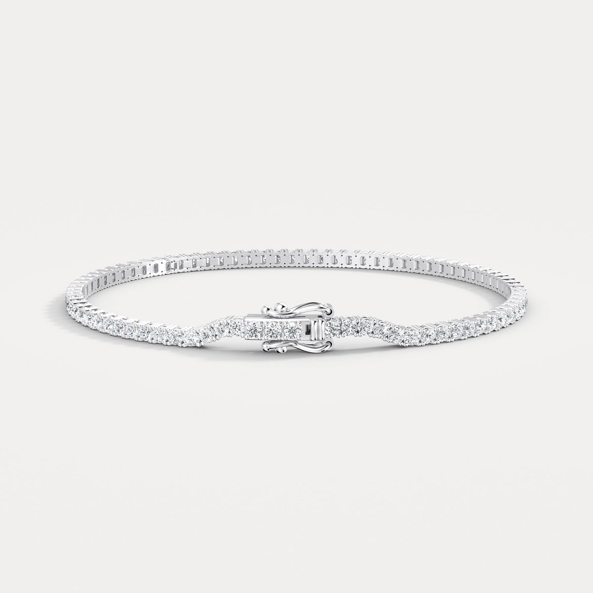 3 Carat Lab - Grown Diamond Tennis Bracelet in 14K Gold/Platinum – Classic & Timeless - Bracelets