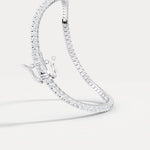 3 Carat Lab - Grown Diamond Tennis Bracelet in 14K Gold/Platinum – Classic & Timeless - Bracelets